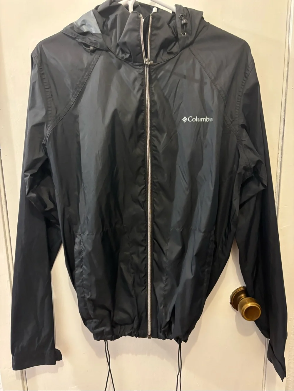 Columbia Kids' Black Windbreaker Jacket with Hood